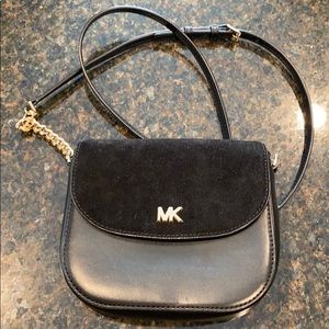 Black Michael Kota Adjustable Crossbody Bag